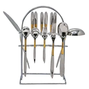 سرویس قاشق و چنگال 51 پارچه برگامو کد 404G