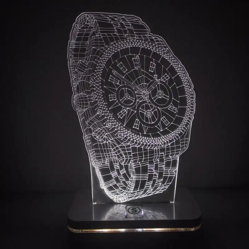 چراغ خواب طرح ساعت مچی مدل هفت رنگ