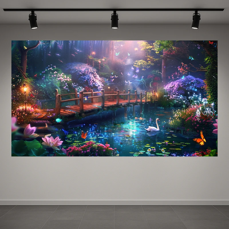 پوستر طرح قو مدل برکه آرام کد AR3059818