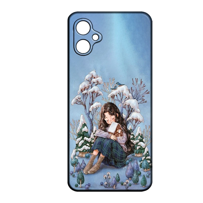 کاور طرح دخترانه کد 22 مناسب برای گوشی موبایل سامسونگ Galaxy A04