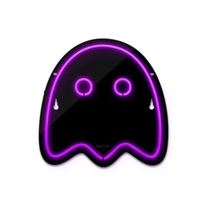 چراغ دیواری نئون دیزاین طرح Packman-2-BL_PR