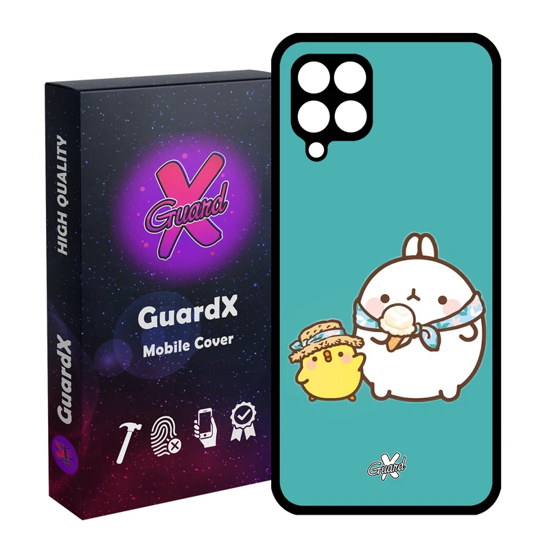 کاور گارد ایکس طرح مولانگ مدل Glass10312 مناسب برای گوشی موبایل سامسونگ Galaxy A12