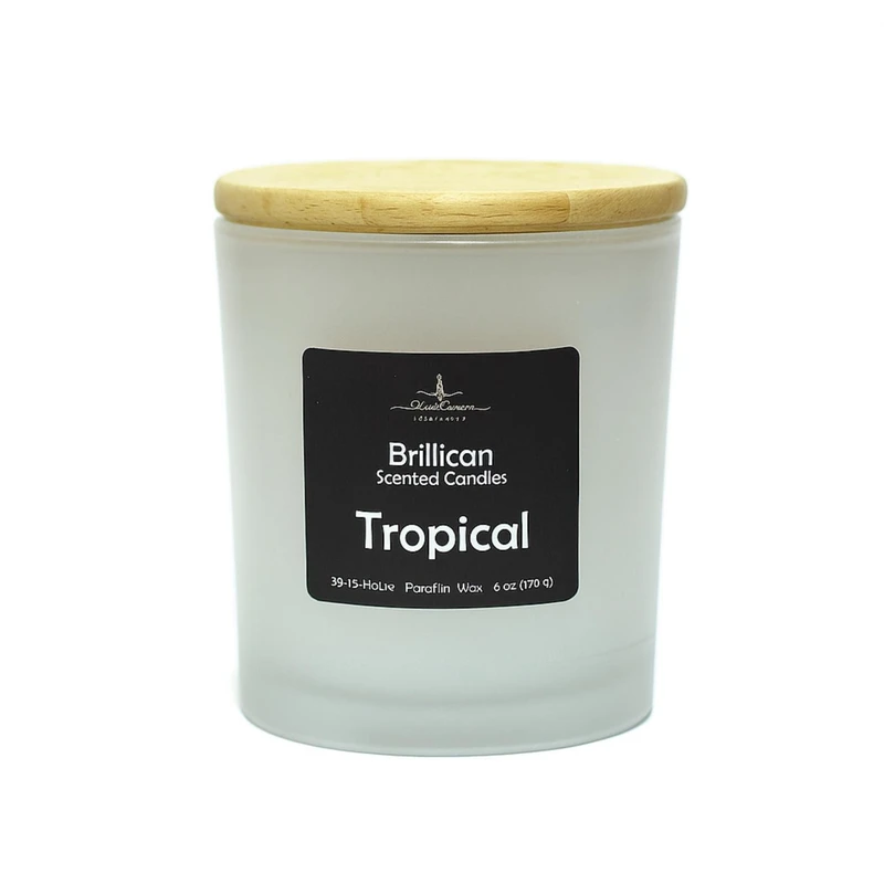 شمع لیوانی معطر مدل ۱۰۲ با رایحه استوایی زمان اتمام ۳۵ ساعت 