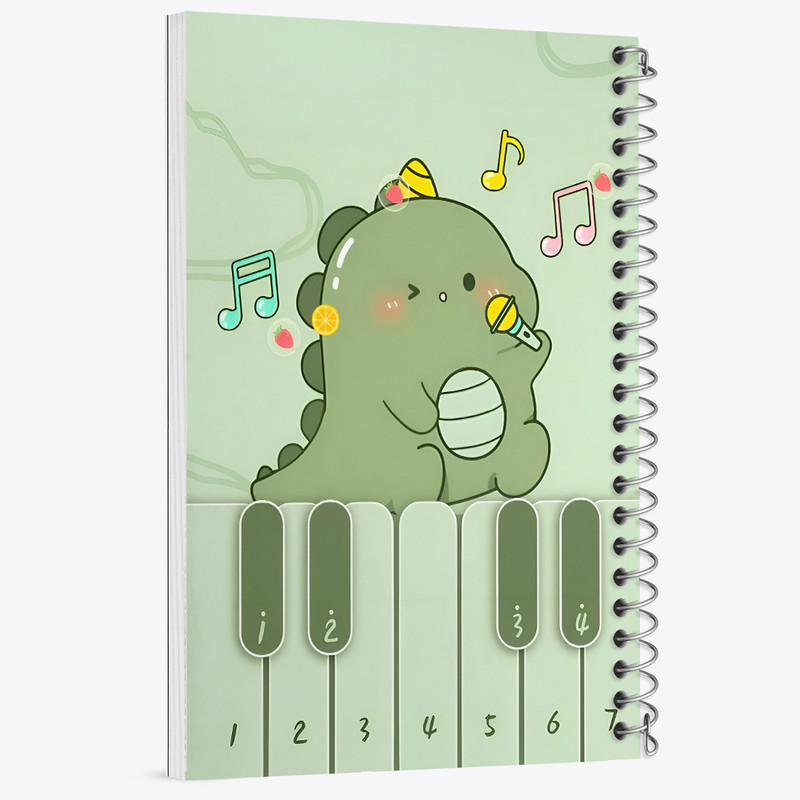 دفتر نقاشی 50 برگ خندالو طرح دایناسور کیوت کد N5152