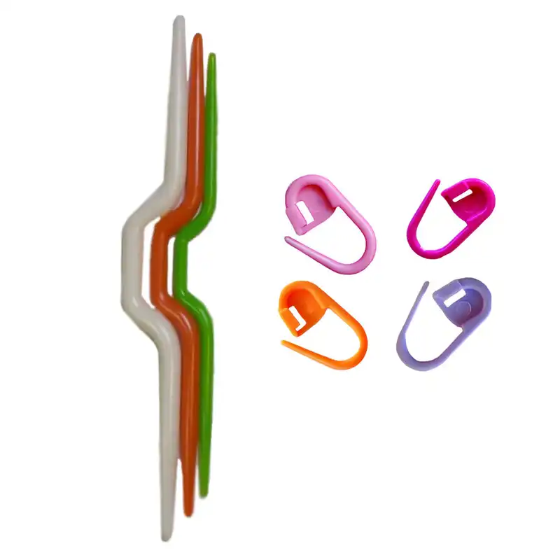 دانه گیر بافتنی مدل DS-43مجموعه 3 عددی به همراه 4 عدد نشانه گذار بافتنی