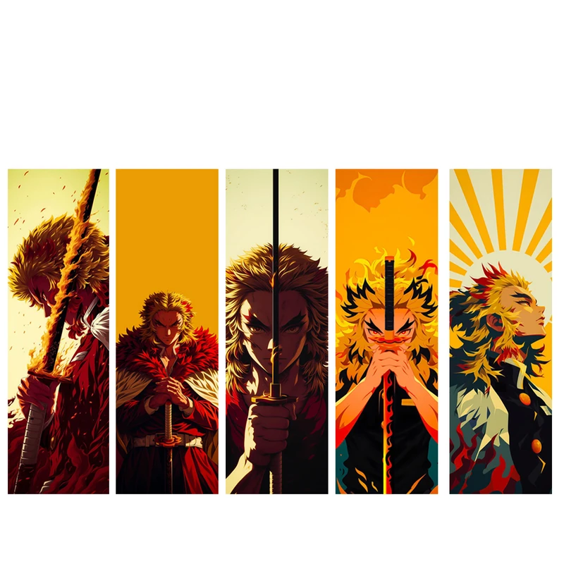 نشانگر کتاب مدل انیمه شیطان کش طرح رنگوکو مجموعه 5 عددی