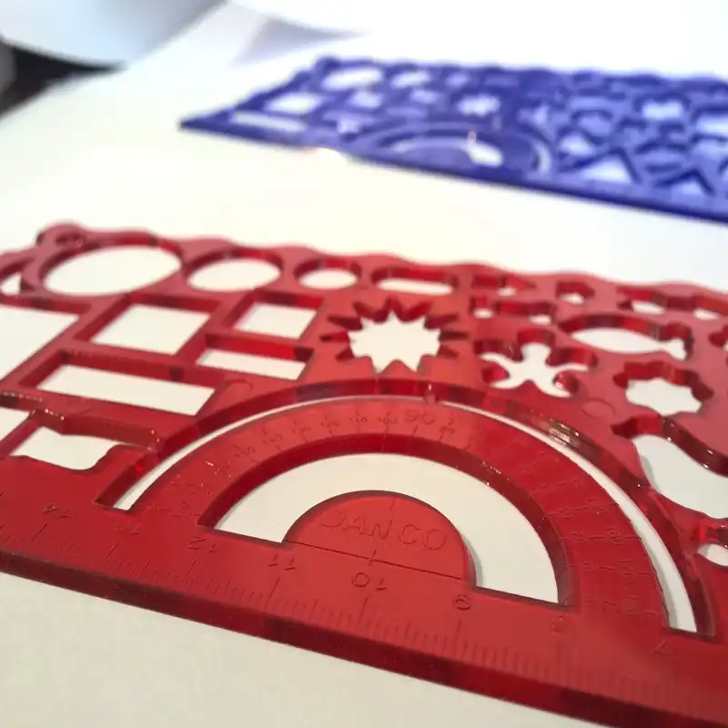 شابلون دانکو طرح اشکال هندسی مدل Shape 04 مجموعه 4 عددی