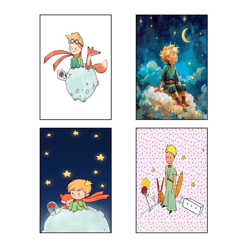 تابلو شاسي کارنيکا طرح شازده کوچولو کد 10269 مجموعه 4 عددی