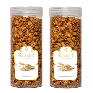 جو دو سر پرک تفت داده با شیره خرما سرمد - 350 گرم بسته 2 عددی