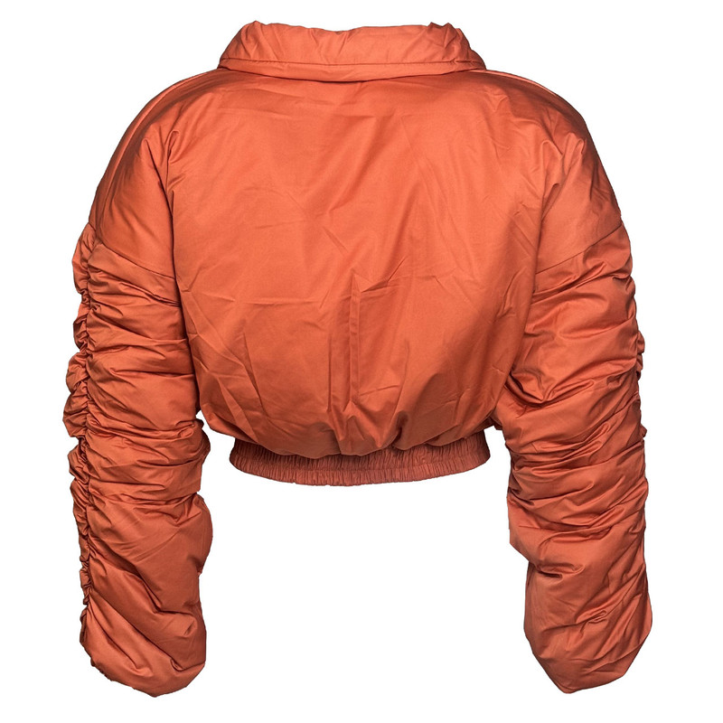 کراپ کاپشن زنانه کد 6054 رنگ نارنجی