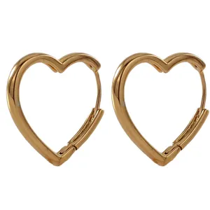 گوشواره زنانه ژوپینگ مدل قلب درخشان کد GG71