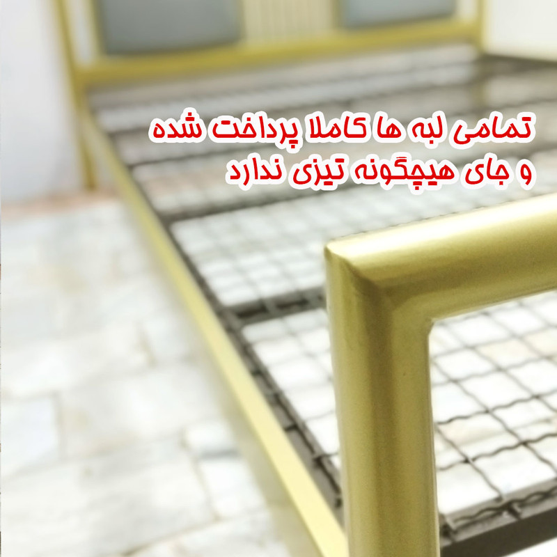 تخت خواب دو نفره کد TF25 سایز 160x200 سانتیمتر
