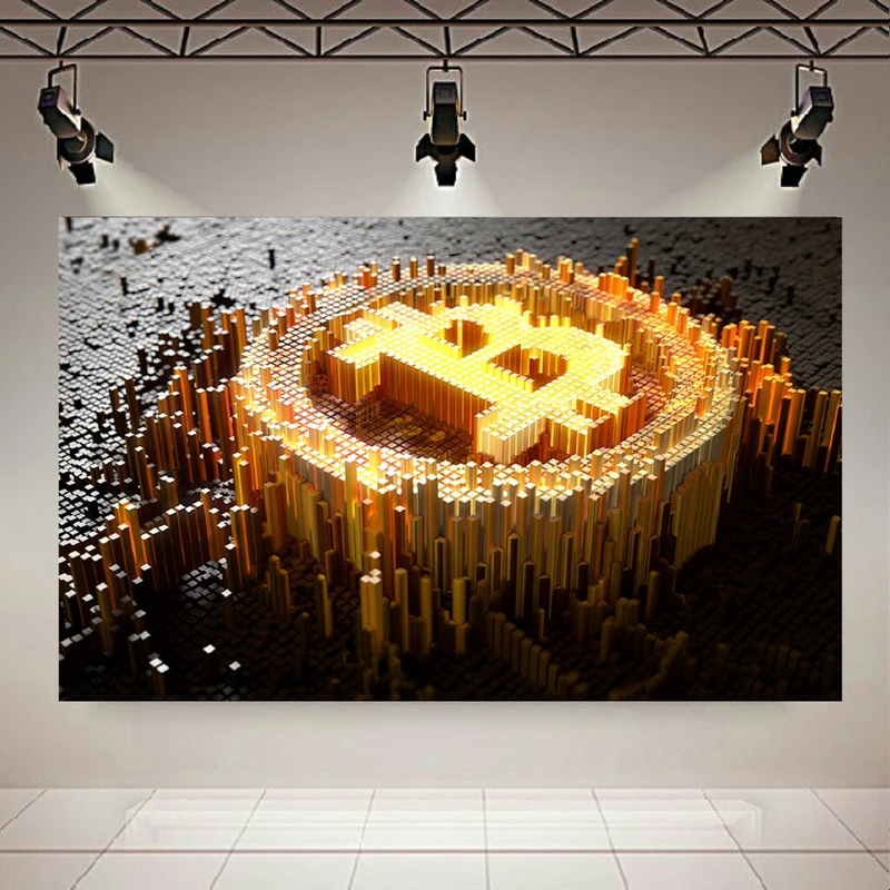 تابلو شاسی طرح ارزدیجیتال مدل Bitcoin کد PD845