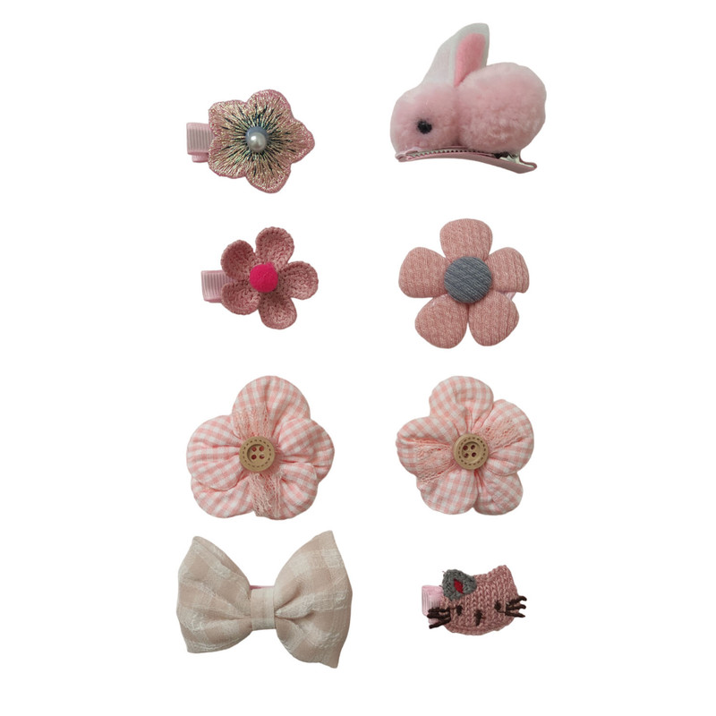 گیره مو دخترانه مدل 01 مجموعه 8 عددی