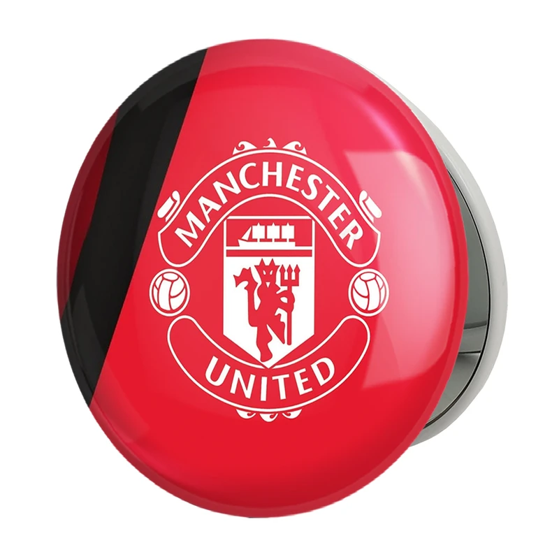 آینه جیبی خندالو طرح باشگاه منچستر یونایتد مدل تاشو کد 26496 