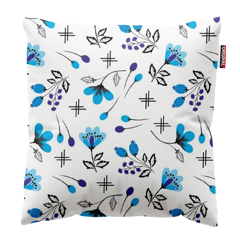 کوسن پاد آفرین طرح گل کد 3297 سایز 30*30 سانتی متر