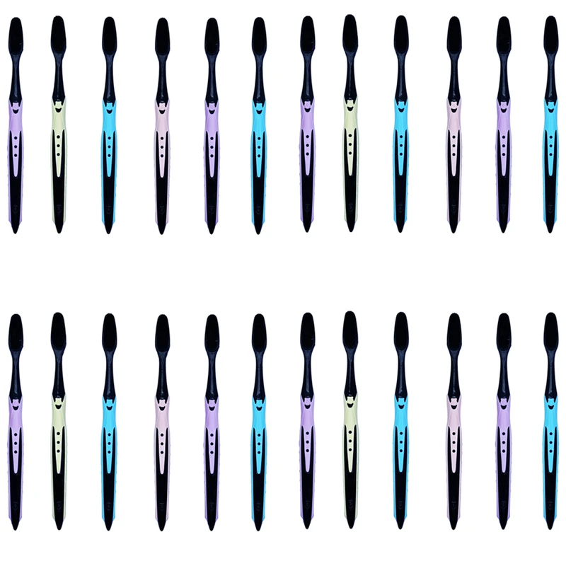 مسواک مکس بیوتی مدل بامبو با برس متوسط مجموعه 24 عددی