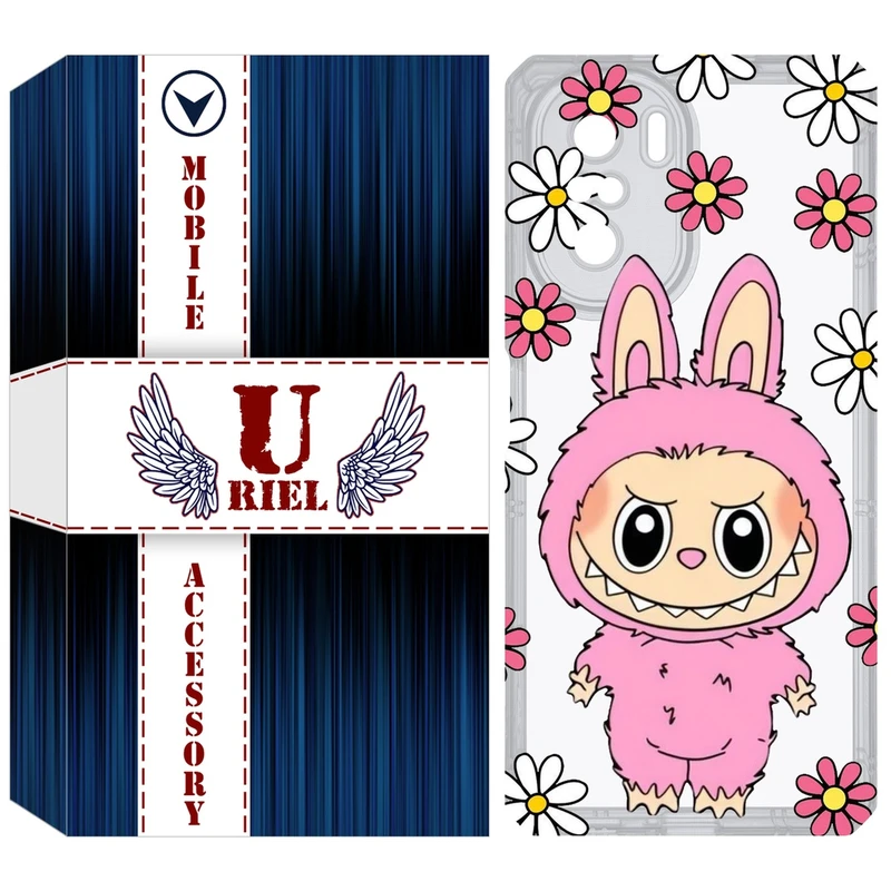 کاور یوریل مدل Clear کد 106 طرح لبوبو Labubu مناسب برای گوشی موبایل شیائومی Poco F3 / Redmi K40 / Mi 11i