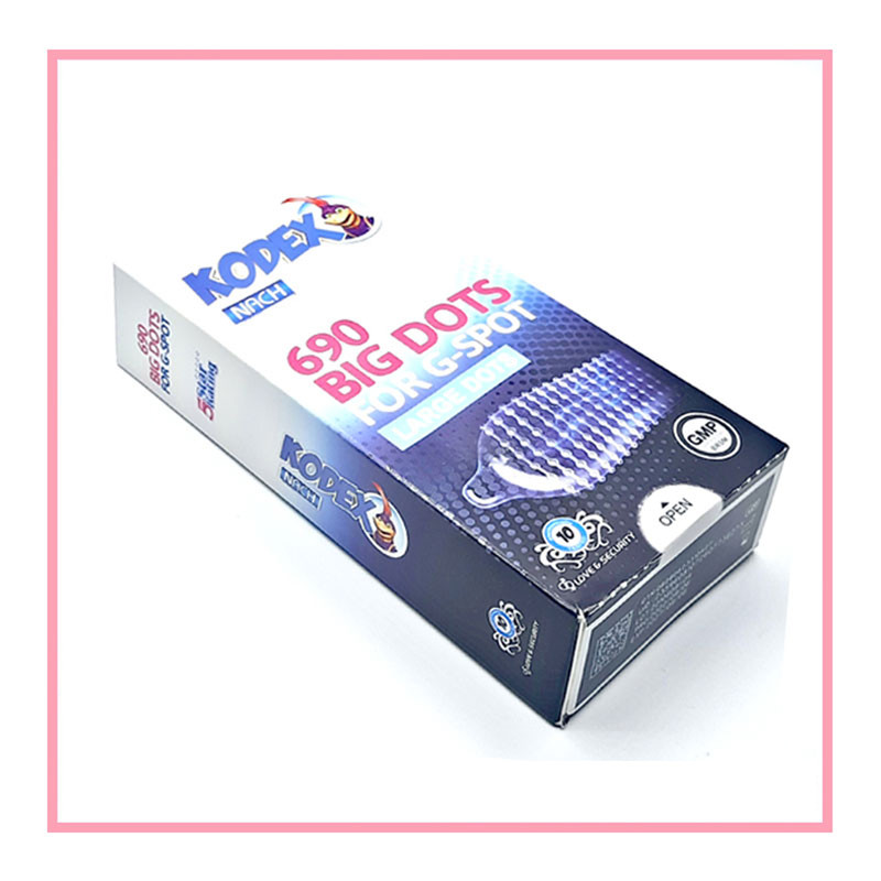کاندوم ناچ کدکس مدل BIG DOTS بسته 10 عددی به همراه کاندوم کاپوت مدل BIG DOTS بسته 10 عددی