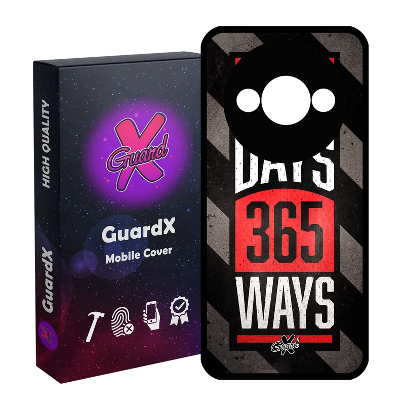 کاور گارد ایکس طرح Text مدل قاب Glass10156 مناسب برای گوشی موبایل شیائومی Redmi A3 4G/ A3X 4G/ Poco C61