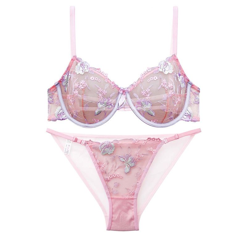 ست شورت و سوتین زنانه نوشه پوش مدل توری بدن نما کد 88902 - - 1