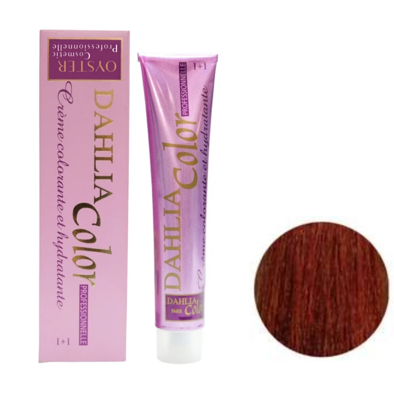 رنگ مو داهلیا مدل paris شماره 7/44 حجم 100 میلی لیتر رنگ بلوند مسی آتشین متوسط