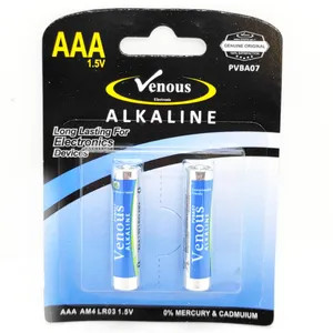 باتری نیم قلمی ونوس مدل  power-Alkaline بسته 2 عددی
