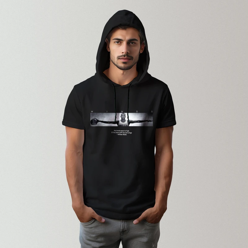 تی شرت کلاه دار مردانه مدل 14030115D