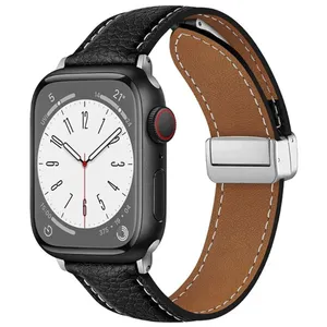 sprig band model Magnetic Leather SP suitable for Apple watch Series SE 2022 40mm / SE 2021 40mm / Series 5 40mm / Series 6 40mm / Series 4 40mm 