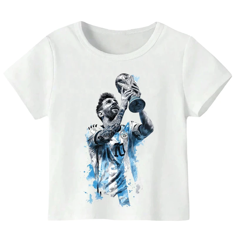 تی‌شرت آستین کوتاه پسرانه مدل مسی کد W415