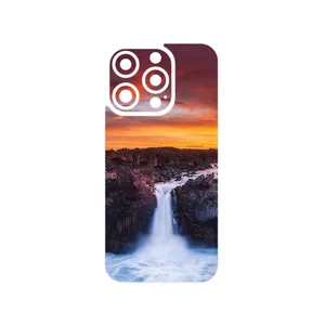 MAHOOT Waterfall Cover Sticker for Apple iPhone 15 Pro