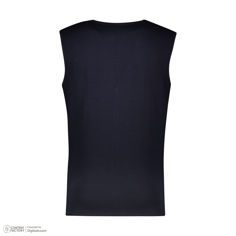 ژیله مردانه تریکو پاییزان مدل J800 رنگ سرمه‌ای