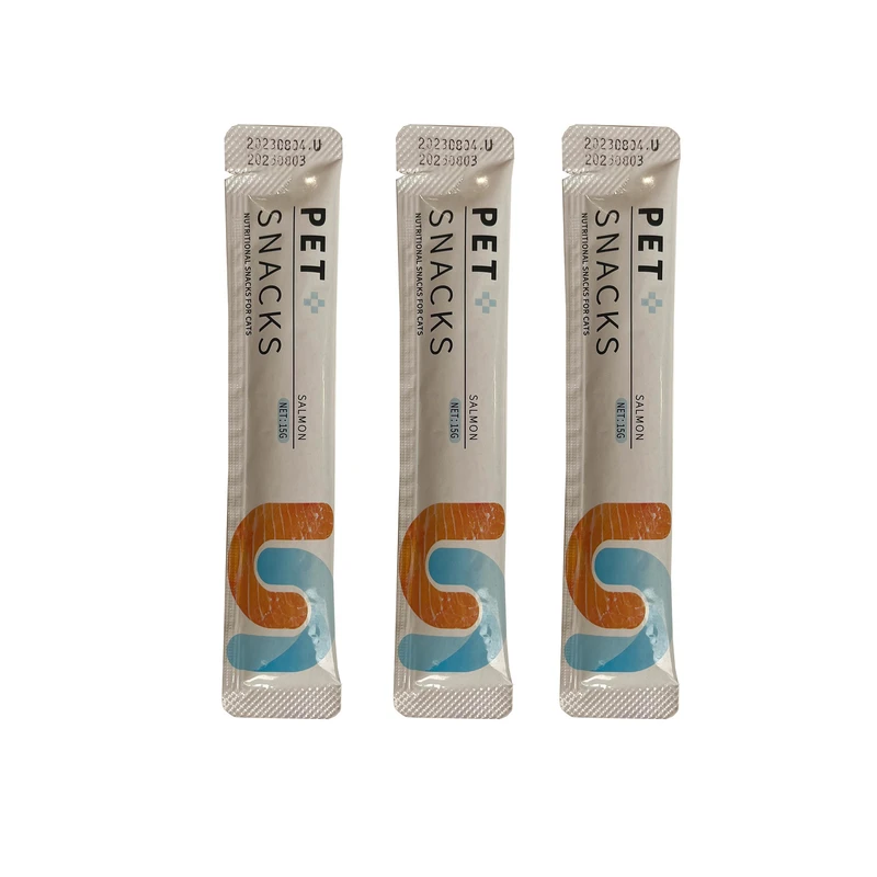 بستنی گربه مدل پت اسنک ماهی سالمون وزن 15 گرم مجموعه 3 عددی