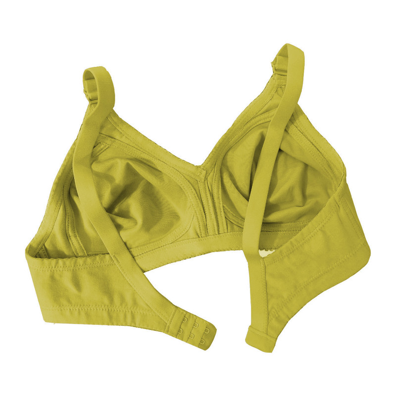 سوتین زنانه فرشته مدل نخی بدون دوخت رنگ لیمویی