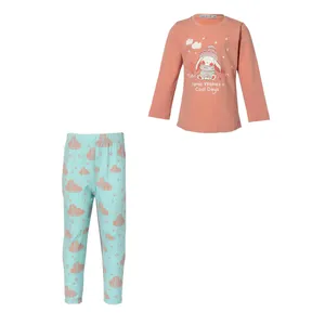 ست تی شرت آستین بلند و شلوار دخترانه مدل MD3-AS5334