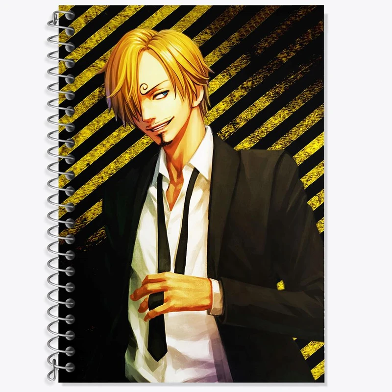 دفتر لغت 50 برگ خندالو مدل سانجی انیمه وان پیس One Piece کد 11445