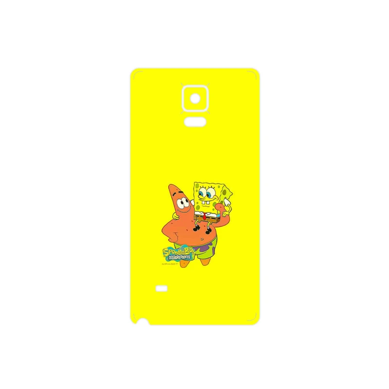 برچسب پوششی ماهوت مدل SpongeBob SquarePants مناسب برای گوشی موبایل سامسونگ Galaxy Note 4