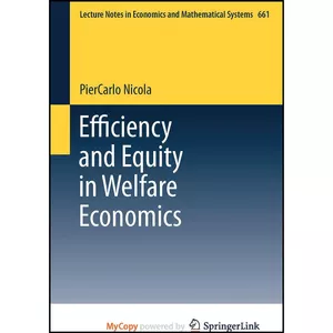 کتاب Efficiency and Equity in Welfare Economics اثر Pier Carlo Nicola انتشارات Springer