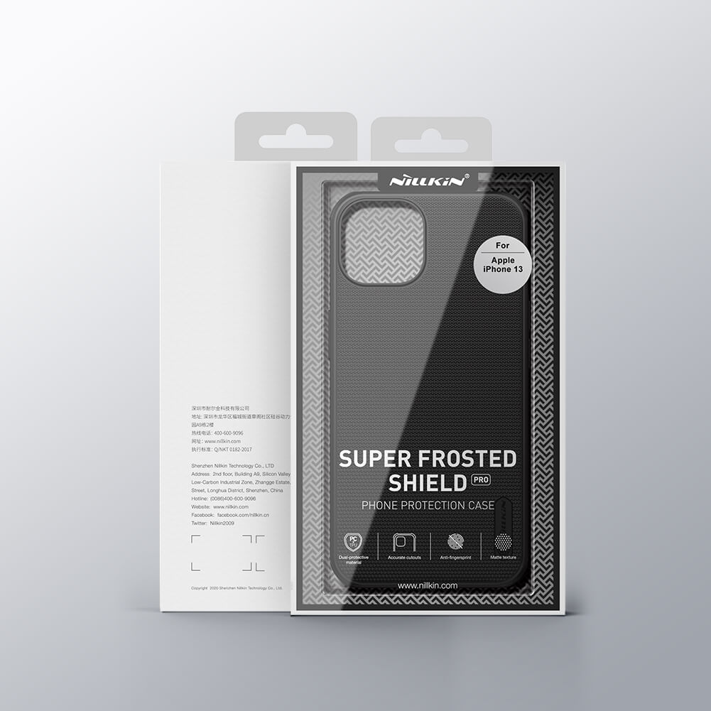 کاور نیلکین مدل Super Frosted Shield Pro مناسب برای گوشی موبایل اپل IPhone 13