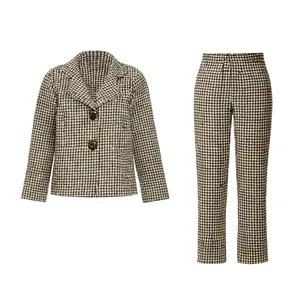 کت و شلوار رسمی دخترانه مدل پیچازی کد ۵۵۵