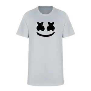 تی شرت آستین کوتاه زنانه مدل مارشملو  کد L331 رنگ طوسی