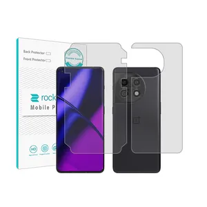 Rockspace transparent screen protector HyGEL model suitable for OnePlus 11 mobile phone with back protector