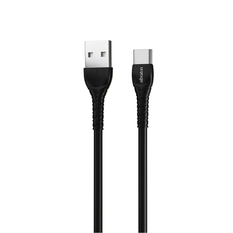 کابل تبدیل USB به USB-C سیبراتون مدل S201C طول 1.1 متر