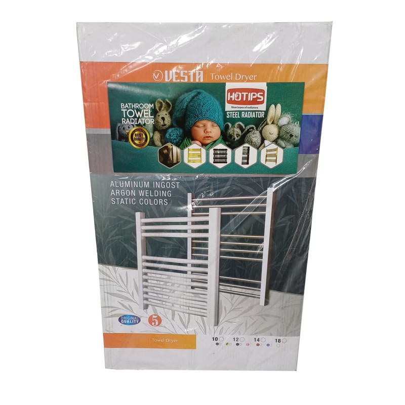 رادیاتور حوله خشک کن هاتیپس مدل وستا آلومینیومی فلت 50*80