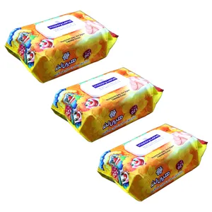 دستمال مرطوب کودک هپی لند مدل OR سه بسته 120 عددی