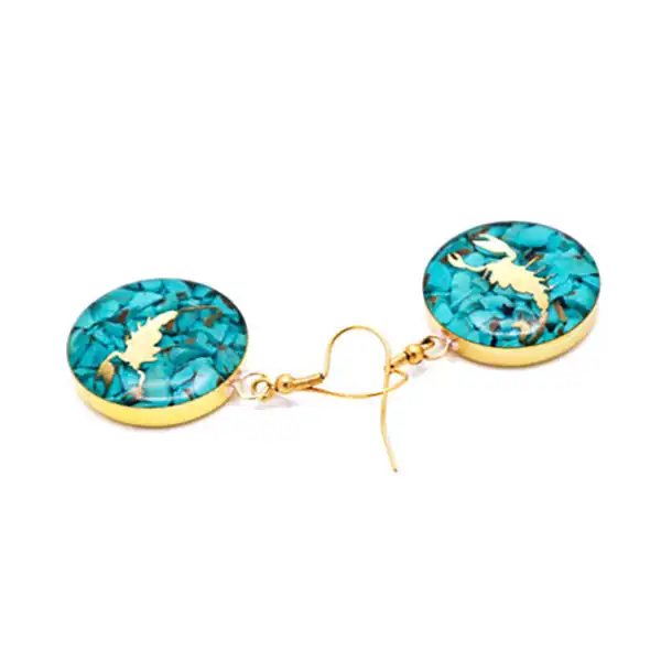 گوشواره زنانه آلتین هنر مدل ماه آبان