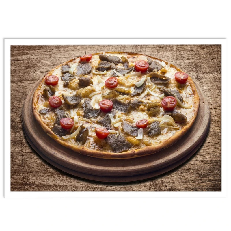 تابلو نوری بکلیت طرح فست فود پیتزا مدل W-S1082