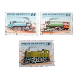 تمبر یادگاری مدل قطار كد bc-2144 مجموعه 3 عددي