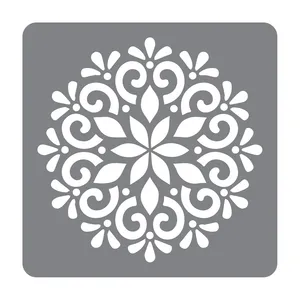 شابلون طرح گل صدبرگ کد 30cm