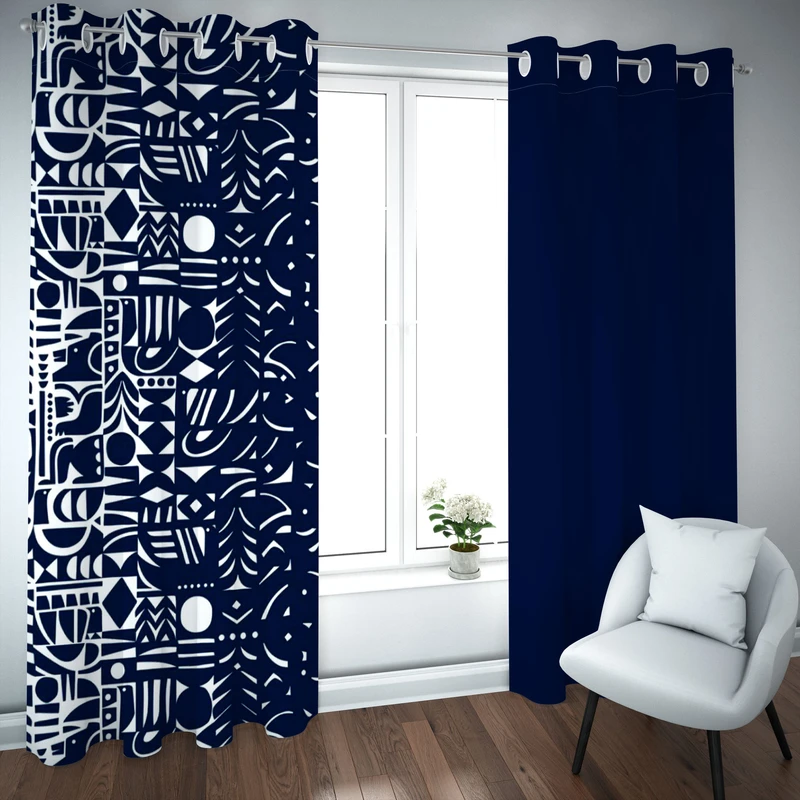 پرده مدل چاپی هازان سایز 300×150 سانتی متر 